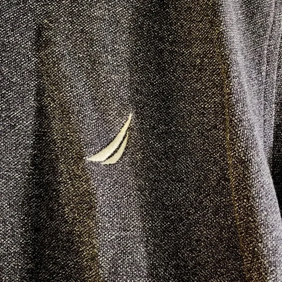 Nautica Men's Navy Blue Polo Shirt, Business Casual Collared Dress Shirt - Picture 5 of 9